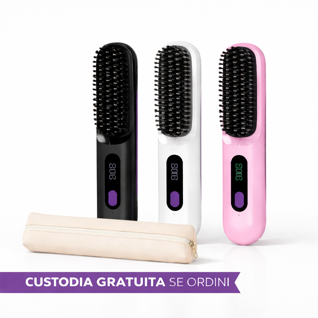 Spazzola lisciante portatile Glowique