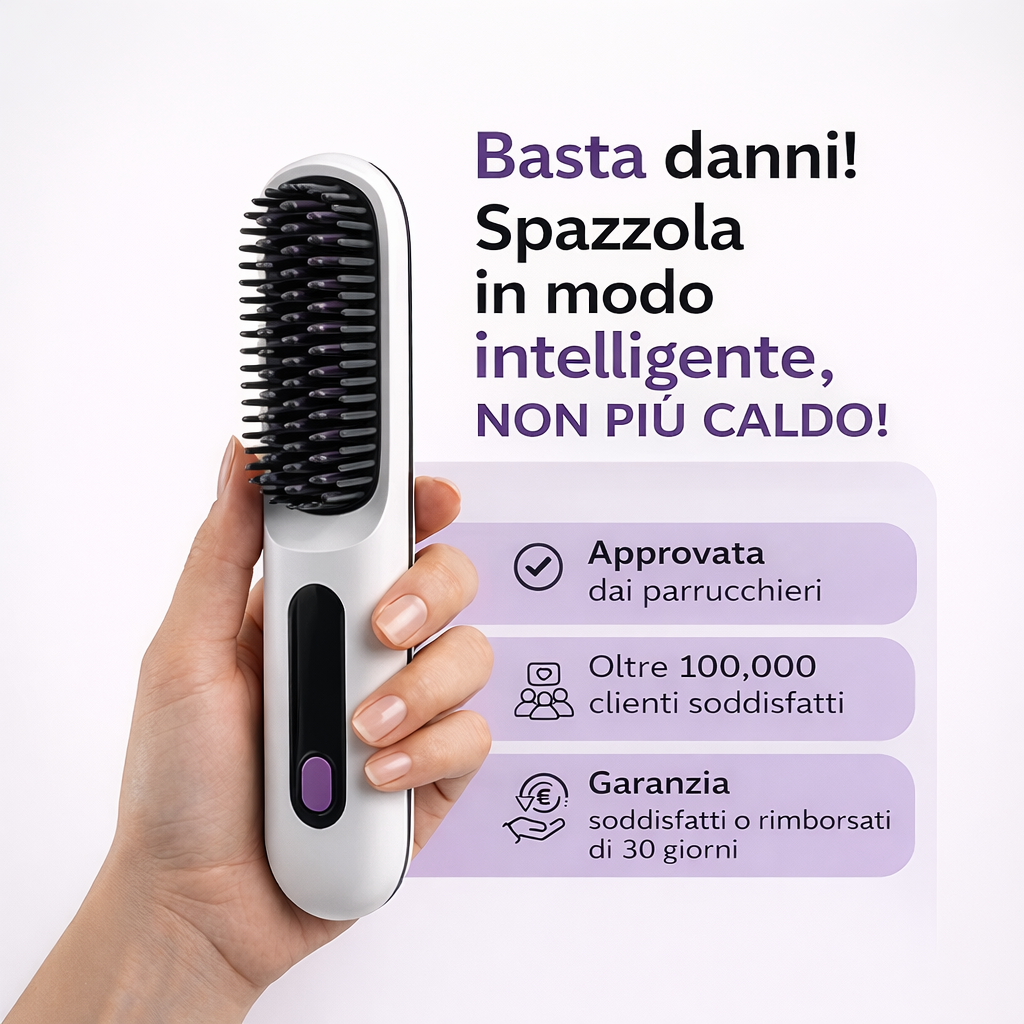 Spazzola lisciante portatile Glowique